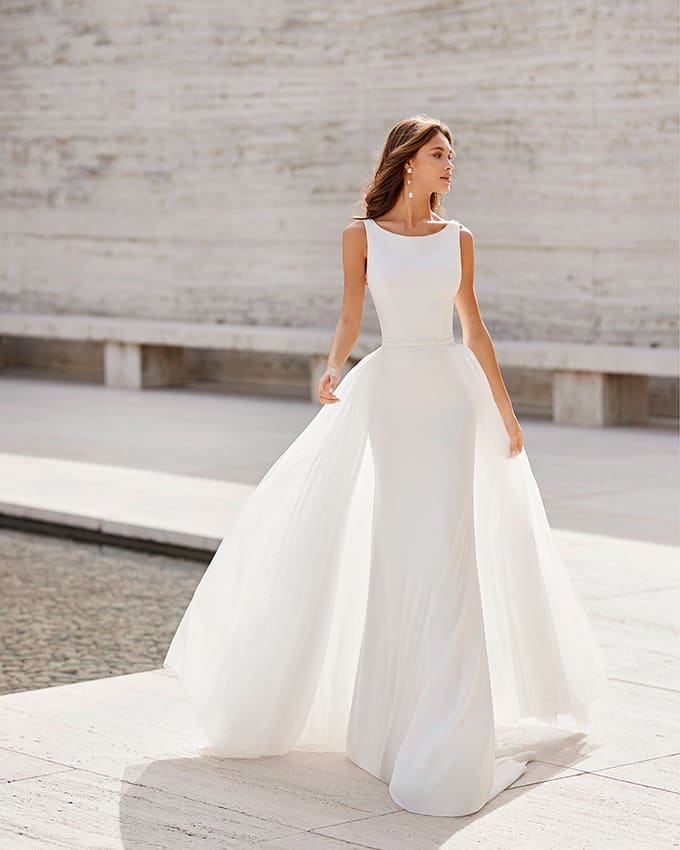 6 ideas de vestidos para una novia sencilla y elegante