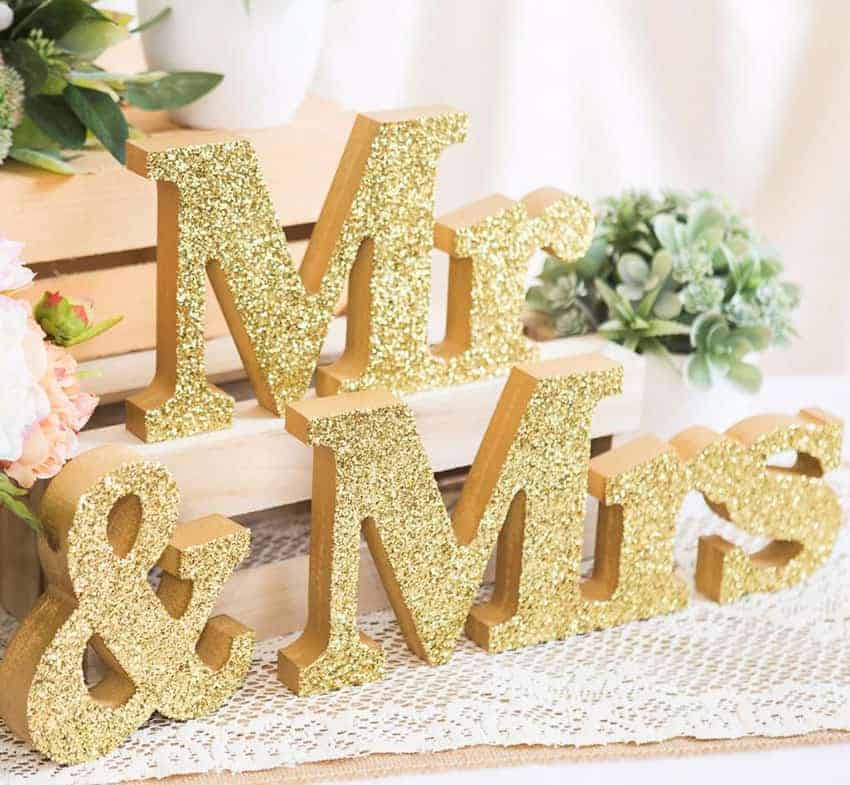 Cómo hacer iniciales personalizadas para decorar tu boda