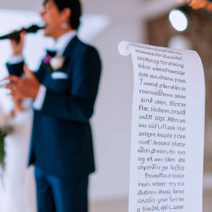Consejos para comenzar un discurso de boda de manera inolvidable