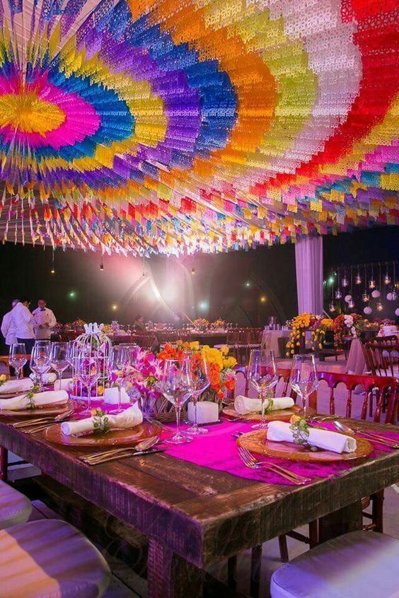 Decoración temática elegante para una fiesta mexicana inolvidable