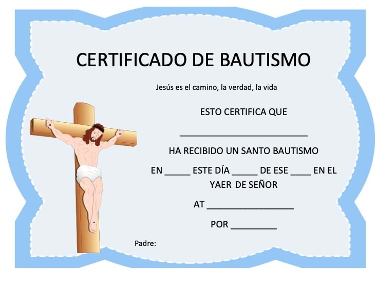 Descarga el formato de comprobante de pláticas para bautizo en PDF