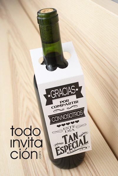 Etiquetas personalizadas para botellas de vino de boda: Ideas imprimibles
