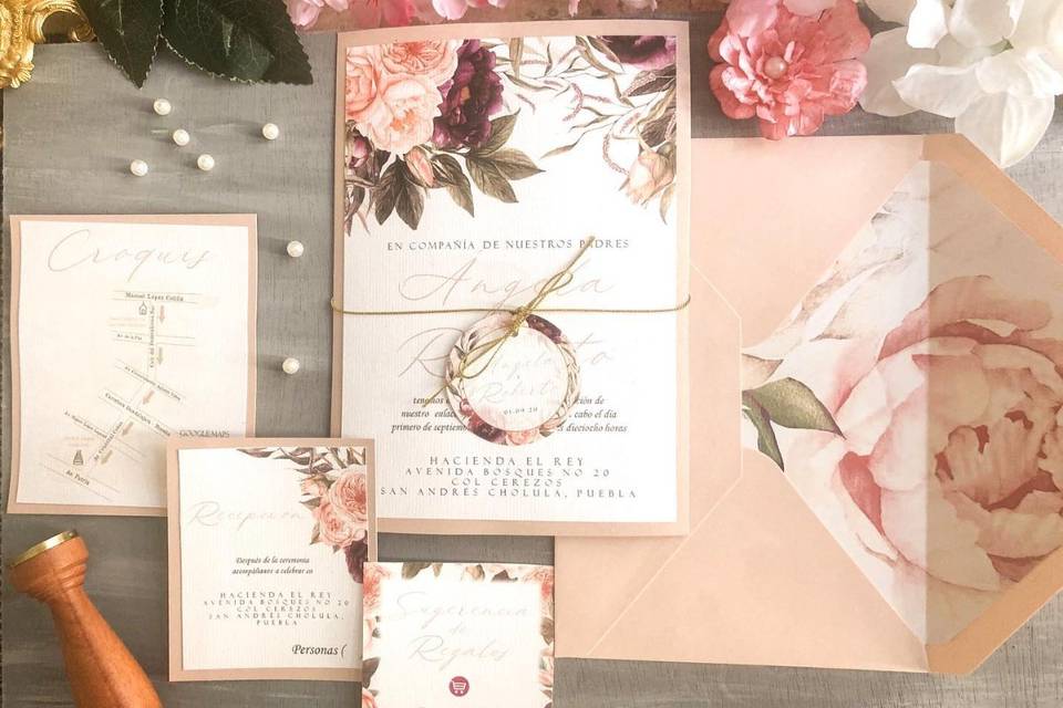 Las mejores opciones de hojas para invitación: ¡inspírate para tu boda!