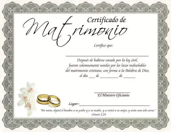 Obtén tu Certificado de Matrimonio Cristiano en formato PDF: ¿Qué es y cómo obtenerlo?